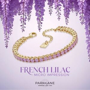Park Lane Micro FRENCH LILAC Impression Tennis Bracelet NWT